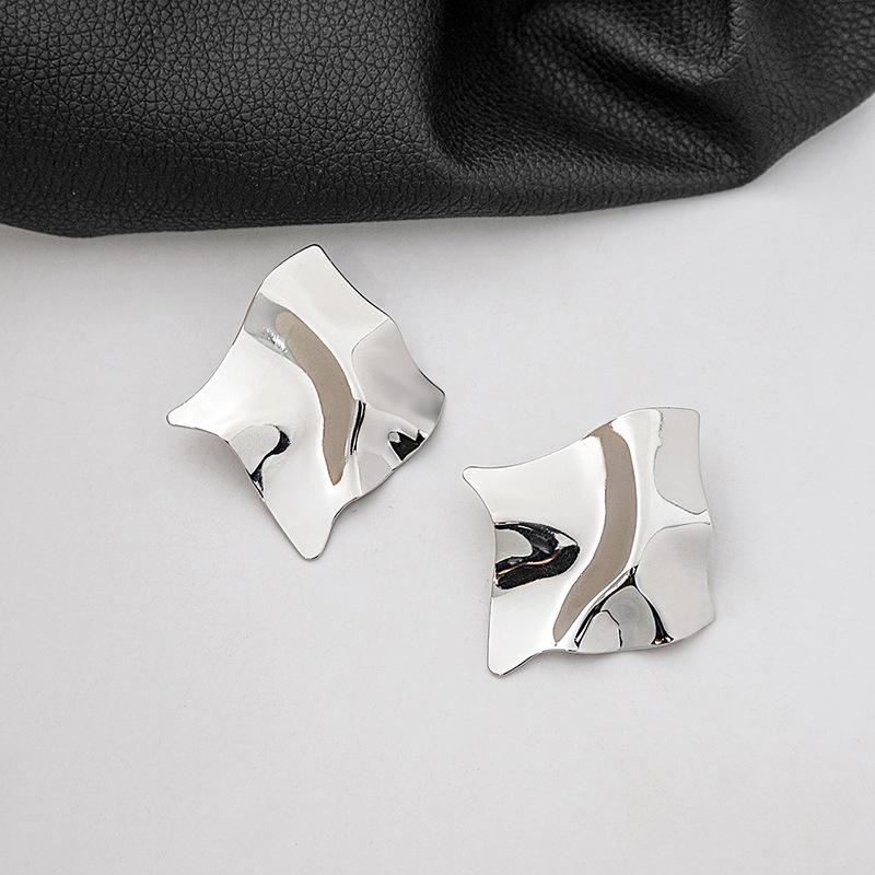 Металлические серьги-подвески, серьги-подвески неправильной формы, серьги-подвески с геометрическим узором для женщин